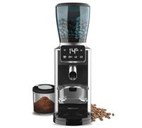 Cecotec - Moulin à Café Électrique SteelMill Touch - 200W, Acier Inoxydable, Écran Tactile et 30 Niveaux de Mouture, Récipient à Grains de 300gr avec Couvercle et 200gr de Café en Poudre