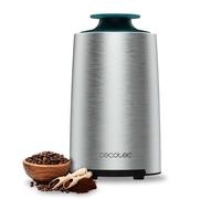 Cecotec Moulin à Café et Épices Titanmill 400 Steel, Puissance 200 W, Lame en Acier Inoxydable, Capacité 70 g, Système de Sécurité, Faible niveau de bruit, Couvercle transparent.