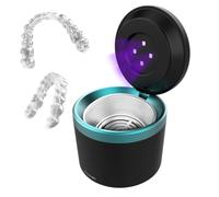 Cecotec Nettoyeur Ultrasonique Dentaire pour Gouttières et Prothèses ToothCare Elite Clean. Nettoyage par Vibrations Ultrasoniques, Panier d'Insertion/Extraction, Lumières UV, Réservoir 200ml