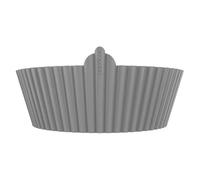 Cecotec Pack de 3 Moules en Silicone Circulaires pour Airfryer de 2,4-5L Cecofry Bucket Pack Accessories S. Silicone sans BPA, Réutilisable, Températures de -40 °C à +250 °C, Nettoyage Facile, 19x6cm.