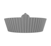 Cecotec Pack de 3 Moules en Silicone Circulaires pour Airfryer de 5-8L Cecofry Bucket Pack Accessories. Silicone sans BPA, Réutilisable, Températures de -40 °C à +250 °C, Nettoyage Facile, 22x6cm.