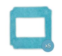 Cecotec Pack de 5 serpillières pour Robots aspirateurs Lave-vitres Conga Windroid 1390 Double Spray. Consommable - Accessoires pour Robot Lave-vitres, Contient 5 unités.