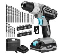 Cecotec Perceuse à batterie CecoRaptor Perfect Drill 20V 2000 mAh 46 Nm 2 vitesses Autonomie 60 min