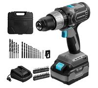 Cecotec Perceuse à Batterie, Perceuse et Marteau CecoRaptor Perfect Drill 4020 X-Treme. Batterie 20 V et 4000 mAh, Vitesse 1800 rpm, Couple Maximum 50 Nm, 25+1+1 Positions.