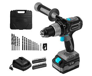 Cecotec Perceuse-visseuse, Perforateur et Percuteur à Batterie CecoRaptor Perfect ImpactDrill 4020 Brushless Ultra, Batterie 20 V et 4000 mAh, Vitesse 2000 rpm, Taux d’Impact 30000 bpm