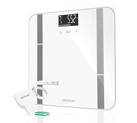 Cecotec Pèse-personne Surface Precision 9750 Smart Healthy, Fonction de bio-impédance, connectivité via Bluetooth et surface en verre trempé (Serie 9400, Blanc)