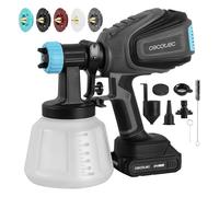 Cecotec Pistolet à Peinture à Batterie TotalPaint 4000 Liberty avec 800W de Puissance, Précision de 14kPa, Inclut 4 Buses, Conteneur d'une Capacité de 1200ml, Débit Maximum de 800ml/min
