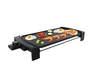 Cecotec Plancha Électrique Tasty & Grill 3000 Blackwater. 2600 W, Aluminium Fondu, Résistance sous forme de E, Thermostat ajustable, Convient pour un nettoyage au lave-vaisselle