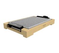 Cecotec Plancha électrique Tasty&Grill LineStone. Puissance 2 000 W, structure en bambou, thermostat réglable, surface grill