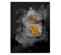 Cecotec Plaque à induction compacte avec hotte intégrée 40 cm Bolero Squad IH 2200 FullFlex. Puissance maximale de 3 500 W, 9 niveaux, Booster, Kidlock, aspiration 500 m3/h avec 4 vitesses, contrôle