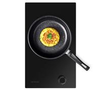 Cecotec Plaque de Cuisson à Gaz Bolero Squad G 1400S Nano Glass avec 1 Foyer, 3,4 Kw, Grille en Fonte, Foyer à Triple Anneau, Allumage Électronique, Système de Sécurité des Valves, Conversion au Gaz