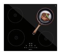 Cecotec Plaque Induction 4 Feux Bolero Squad I 4200, Puissance Maximale de 7200 W, 4 Brûleurs à Induction, 9 Niveaux, Minuterie, Commande Tactile, Verrouillage de Sécurité et Démarrage Rapide