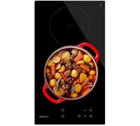 Cecotec Plaque Vitrocéramique 2 Feux Bolero Squad V 2100. Puissance Maximale de 3000 W, 9 Niveaux de Puissance, Commande Tactile, Détecteur de Poêles, Diamètre de 16 et 20 cm