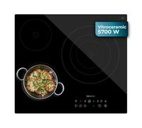 Cecotec Plaque Vitrocéramique 3 Feux Bolero Squad V 3001 Essential. Puissance Maximale de 5700 W, 9 Niveaux de Puissance, Commande Tactile, Détection des Casseroles