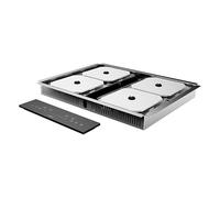 Cecotec Plaques Invisibles Induction Bolero Squad I 4300 Invisible FullFlex | Puissance 7200 W, Télécommande avec Slider, 4 Foyers Individuels ou 2 Zones Flex, 9 Niveaux de Puissance, Fonction Booster