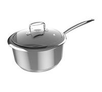 Cecotec Poêle Polka Classy 16 Pot Steel. Diamètre 16 Cm, Capacité 1,3 L, Acier Inoxydable 18/10, Revêtement Antiadhésif, Manche Rive
