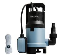 Cecotec Pompe à Eaux Usées Axike 1100 Dark. 1100 W, Débit jusqu'à 16000 L/h, Hauteur Max. 8,5m, Profondeur 7m, Particules jusqu'à 25mm, Interrupteur à Flotteur, IPX8, Câble 10m et Corde en Nylon 8m