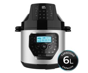 Cecotec Pot programmable avec tête Friteuse d'air et balance GM H Deluxe Fry. Robot de cuisine multifonction 6 litres, couvercle Advance, programmable 24h, température réglable, recette