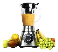 Cecotec Mixeur-blender Power Black Titanium 1000. 1000 W, Lame de 6 feuilles revêtues en titane noir, Bol en verre fondu d’1,5 L (1300 W, Inox)