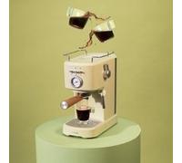 Cecotec Cafetière espresso compacte Power Espresso 20 Retro Green. 1100 W, 20 Bars, Système Thermoblock, Buse orientable, Porte-filtre avec double sortie et 2 filtres, 1,25 litre