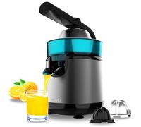 Cecotec Presse-Agrumes Électrique EssentialVita Hyden 120. Oranges et Agrumes, 120W, 2 Cônes en Plastique Détachables de Différentes Tailles, Poignée et Couvercle en Plastique, Capacité 250 ml