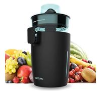 Cecotec Presse-agrumes Électrique Tour Zitrus TowerAdjust Easy Noir 800 Inox. 800W, Filtre à Pulpe Réglable, Filtre Inoxydable, Cônes Amovibles, Allumage Automatique, Sans BPA, Anti-goutte