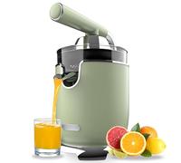 Cecotec Presse-agrumes électrique Xqueeze RetroJuice 1000 Green. Pour oranges et agrumes, 1000 W, filtre inox, 2 cônes amovibles, capacité 500 ml, compatible lave-vaisselle.