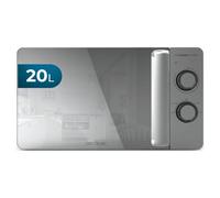 Cecotec Micro-ondes Proclean 3060 Flatbed Mirror – 20L 700W, 6 niveaux, cavité plate, 3DWave