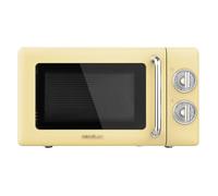 CECOTEC PROCLEAN 3110 - Four micro-ondes rétro Jaune - 20 L - 700 W