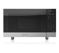 Cecotec Micro-ondes avec Gril de 23 L ProClean 6110 Comptoir. 1280W, Numérique, Revêtement Ready2Clean et Technologie 3DWave, Écran LED, Noire, avec finitions en Acier inoxydable