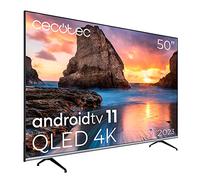 Cecotec QLED 50" Smart TV V1 Série VQU10050. 4K UHD, Android 11, Frameles Design, MEMC, Dolby Vision et Dolby Atmos, Large Gamme de Couleurs, modèle 2023