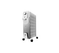 Cecotec Radiateur Bain d'Huile ReadyWarm 9000 Space 360º. 9 éléments, 2000 W, Thermostat ajustable avec trois niveaux de puissance, 22 m², Ramasse-câbles, Systèmes de sécurité.
