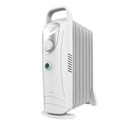 Cecotec Radiateur Électrique à Huile Basse Consommation - 7 Modules - ReadyWarm 700 Space White. 800W, Utilisation Facile, Poignée de Transport, Système de Sécurité, Idéal pour 12 m², Blanc