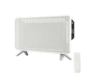 Cecotec Radiateur Électrique Basse Consommation ReadyWarm 2000 Graphene. 1800W, Thermostat 15-40ºC, Minuteur 12h, Télécommande, Sécurité Triple, Chaleur Rapide, Design Compact, Efficacité Énergétique