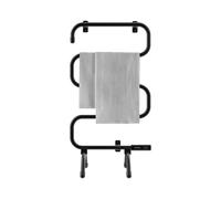 Cecotec Radiateur Sèche-serviettes Électrique à Basse Consommation ReadyWarm 5000 Towel Black. 100 W, Indicateur Lumineux, Systèmes de Sécurité, Montage au Sol ou au Mur, Idéal pour Salles de Bain.