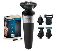 Cecotec Rasoir Multigrooming 5 en 1 PrecisionCare Multigrooming 5in1. Batterie au Lithium, Autonomie 60 min, Lames en Acier Inoxydable, Tête Rotative avec 3 Lames, Étanche IPX5