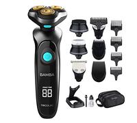 Cecotec Rasoir Multigrooming Bamba PrecisionCare TwistGroom 10 en 1, base de charge, batterie au lithium, lames en acier inoxydable avec revêtement en titane, écran numérique et imperméable, couleur