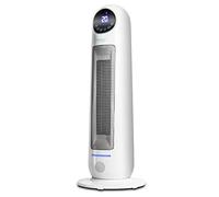 Cecotec Ready Warm 10100 Smart Ceramic. Radiateur soufflant en céramique 2200W. Ecran LED, télécommande, 3 modes, thermostat ajustable, anti-bascule, anti-surchauffe, ample oscillation, AutoOff.