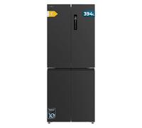 Cecotec Réfrigérateur 4 Portes Total No Frost Bolero CoolMarket 4D 394 Dark E, 394 Litres, Hauteur 170 cm et 70 cm Largeur, Tiroir Température Variable, Compresseur Inverter, ATT Antibactérien