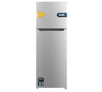 Cecotec Réfrigérateur à deux portes Bolero CoolMarket 2D 348 NF Inox E. Compresseur Inverter, 348L, NoFrost, classe E, design inox moderne, faible consommation d'énergie.