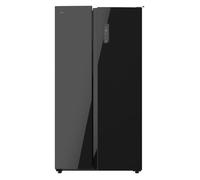 Cecotec Réfrigérateur Américain de 550 Litres Bolero CoolMarket SBS 550 Glass E: 177 cm de Hauteur et 90 cm de Largeur Moteur Inver