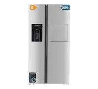 Cecotec Réfrigérateur Américain No Frost Bolero CoolMarket SBS 556 WID Inox E, 556 L, 178 cm de Hauteur, 91,1 cm de Largeur Distributeur d'Eau et de Glace, Éclairage LED, HomeBar, Inox