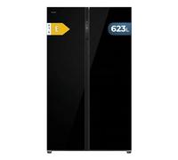 Cecotec Réfrigérateur Américain No Frost Bolero CoolMarket SBS 623 Black Glass E, Super Capacité 623 L, 183 cm de Hauteur, 103,6 cm de Largeur Freshness Flex HUB 25 L Modes Chill et Fresh