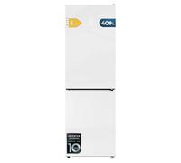 Cecotec Réfrigérateur Bolero CoolMarket Combi 409 White Glass E, 409 L | Hauteur 184,6 cm, Largeur 59,5 cm, Total NoFrost, Tiroir Fresh Flex, Multi AirFlow, Moteur Inverter, Mode Intelligent