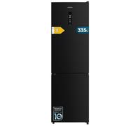 Cecotec Réfrigérateur Combi 335L No Frost Bolero CoolMarket Combi 335 Black E. Hauteur 195,3cm et 59,5cm Largeur, Compresseur Inverter Plus, Basse Consommation, Tiroir Contrôle de l'Humidité, Noir