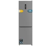 Cecotec Réfrigérateur Combi 335L No Frost Bolero CoolMarket Combi 335 Grey E. Hauteur 195,3cm et 59,5cm Largeur, Compresseur Inverter Plus, Basse Consommation, Tiroir Contrôle de l'Humidité, Gris
