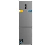 Cecotec Réfrigérateur Combi 335L No Frost Bolero CoolMarket Combi 335 Inox E. Hauteur 195,3cm et 59,5cm Largeur, Compresseur Inverter Plus, Basse Consommation, Tiroir Contrôle de l'Humidité, Inox