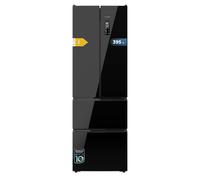 Cecotec Réfrigérateur Combi 395L Total No Frost Bolero CoolMarket Combi F2D 395 Black Glass E, Hauteur 185cm et 59,5cm Largeur, MAX INSIDE avec VIP tech, Compresseur Inverter Plus, Basse Consommation