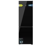 Cecotec Réfrigérateur Combi 456L Total No Frost Bolero CoolMarket Combi 456 Black Glass C. Hauteur 201cm et 59,5cm Largeur, MAX INSIDE avec VIP Tech, Compresseur Inverter Plus, Basse Consommation