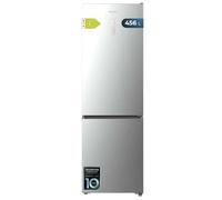Cecotec Réfrigérateur Combi 456L Total No Frost Bolero CoolMarket Combi 456 Inox C. Hauteur 201cm et 59,5cm Largeur, MAX INSIDE avec VIP Tech, Compresseur Inverter Plus, Basse Consommation